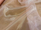 TISSU ORGANZA ROSE PALE BRILLANT - My Little Coupon