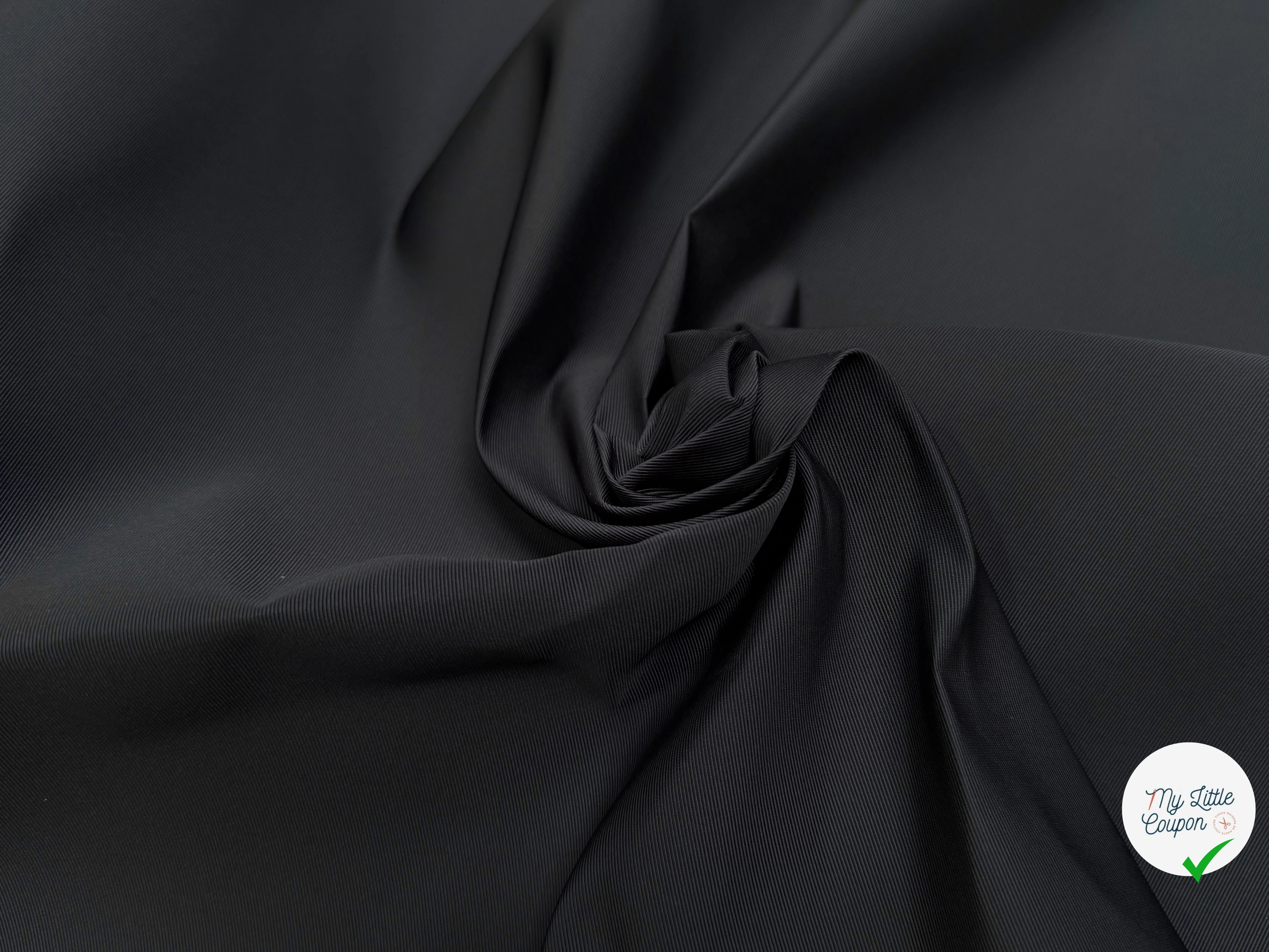 TISSU OTTOMAN NOIR ARDOISE CRAQUANT - My Little Coupon