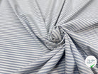 TISSU OXFORD SOMELIOS COTON RAYURES BLEU - My Little Coupon