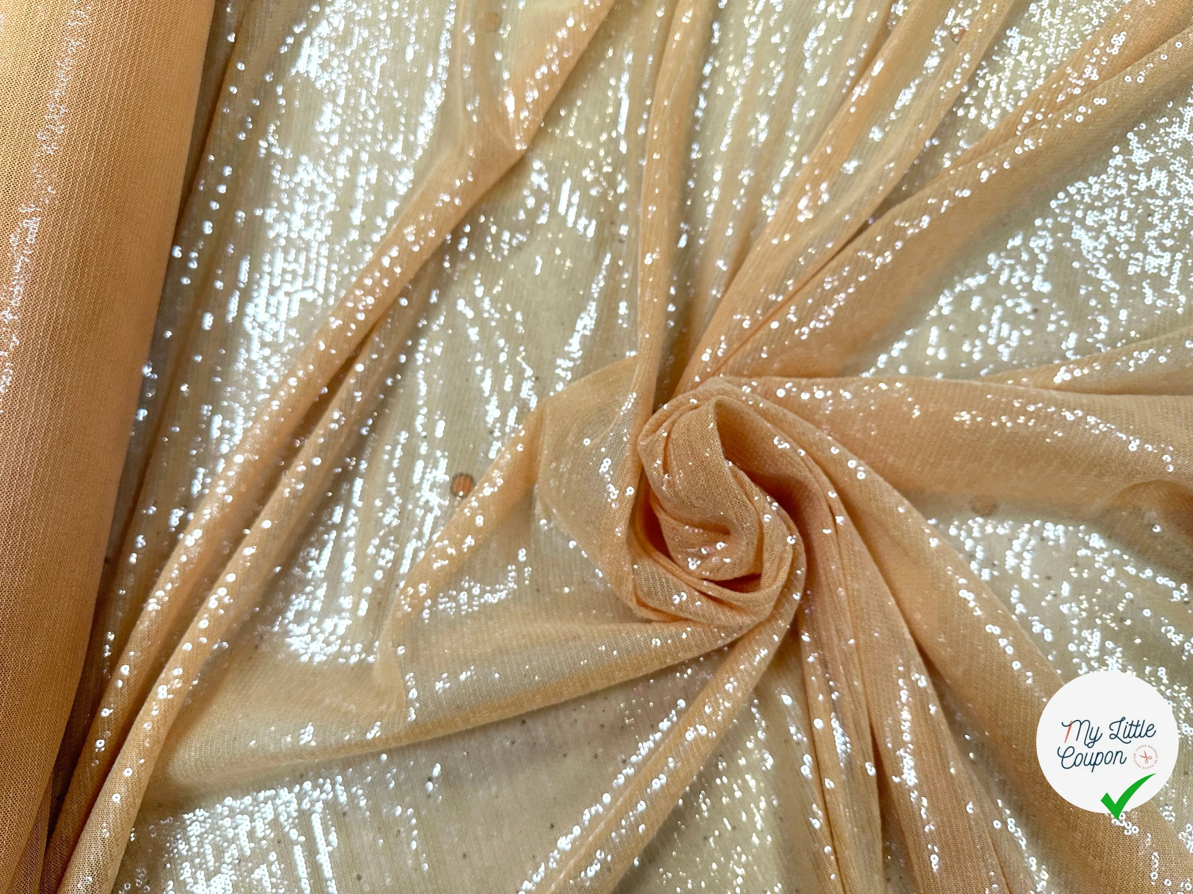 TISSU PAILLETTES COLORI HONEY MLC INTERN