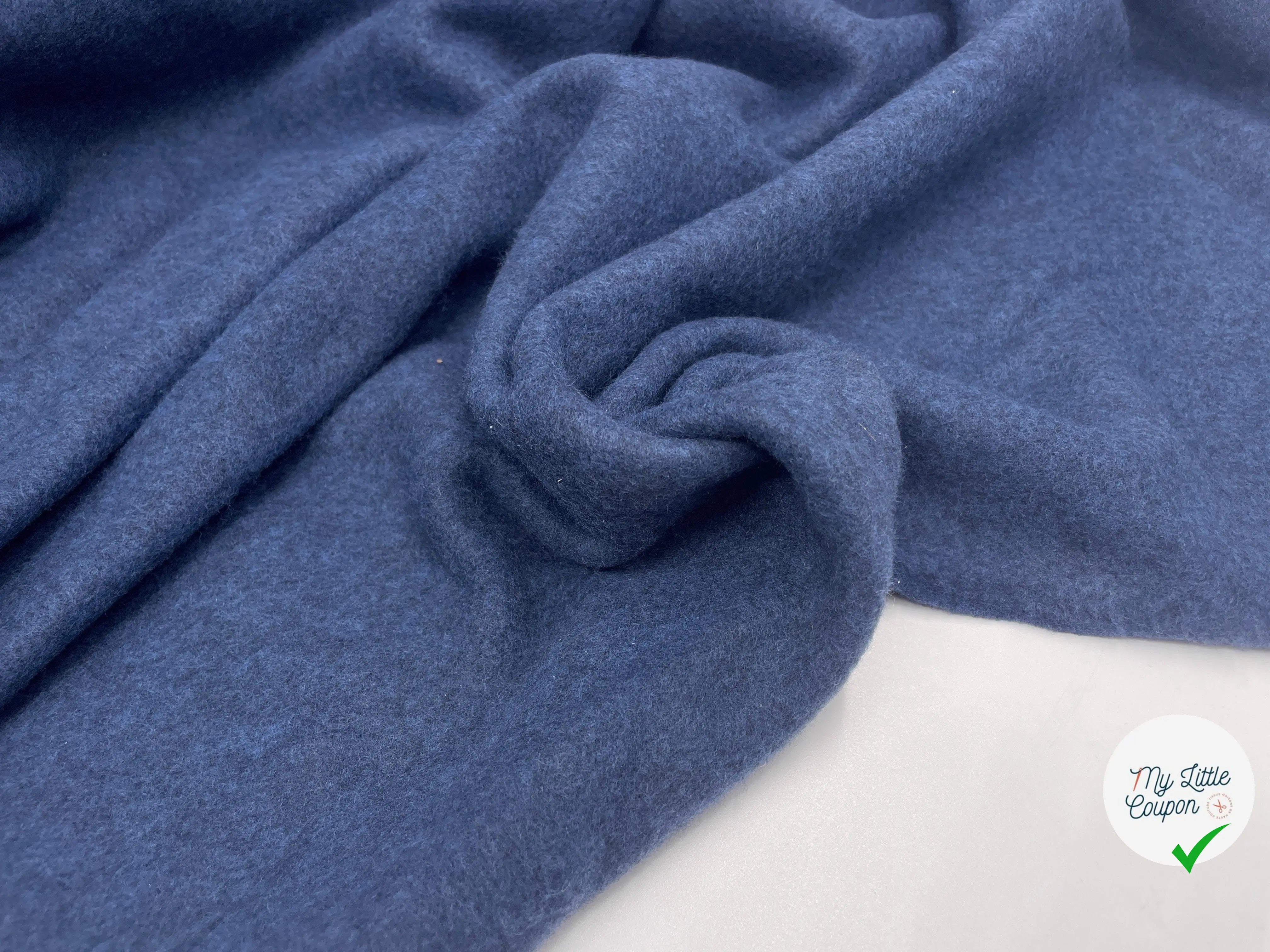 TISSU POLAIRE TOUT DOUX BLEU NAVY - My Little Coupon - tissu - coudre
