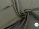 TISSU POLYCOTON LÉGÈREMENT STRIÉ STRETCH KAKI BELLE TENUE - My Little Coupon