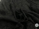 TISSU PONGÉ SOIE REBRODÉ FROUFROU NOIR PROFOND - coupon de tissu de 3 mètres - My Little Coupon - tissu - coudre