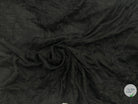 TISSU PONGÉ SOIE REBRODÉ FROUFROU NOIR PROFOND - coupon de tissu de 3 mètres - My Little Coupon - tissu - coudre