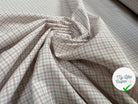TISSU POPELINE CARREAUX ROUGE MOYEN - My Little Coupon