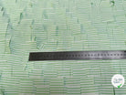 TISSU RAYURES FILS COUPÉS VERT VENITIAN TRÈS TRAVAILLÉ - My Little Coupon