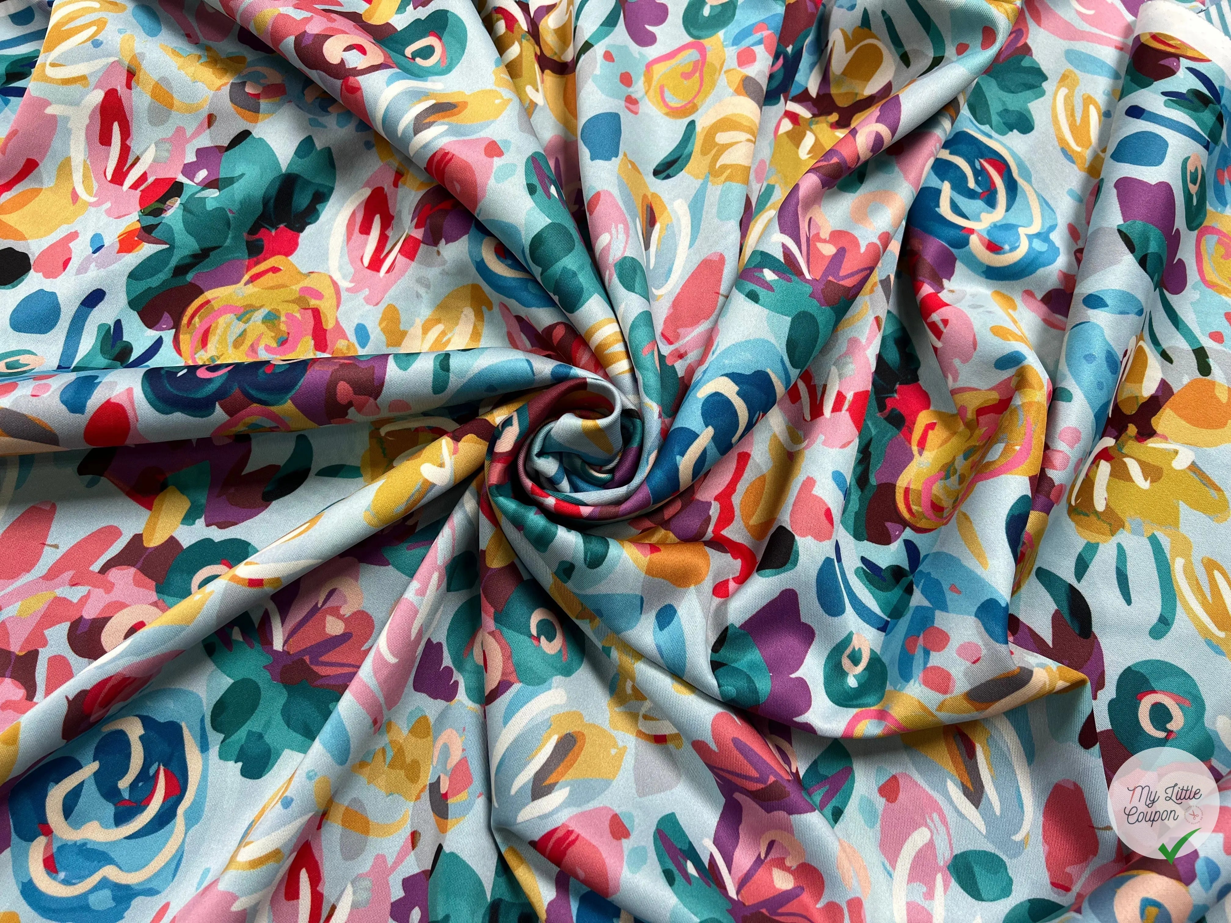 TISSU SCUBA STRETCH LOURD IMPRIMÉ RÉVERSIBLE - My Little Coupon - tissu - coudre