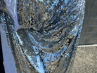TISSU SEQUIN PAILLETTES SUR TULLE SILVER - My Little Coupon