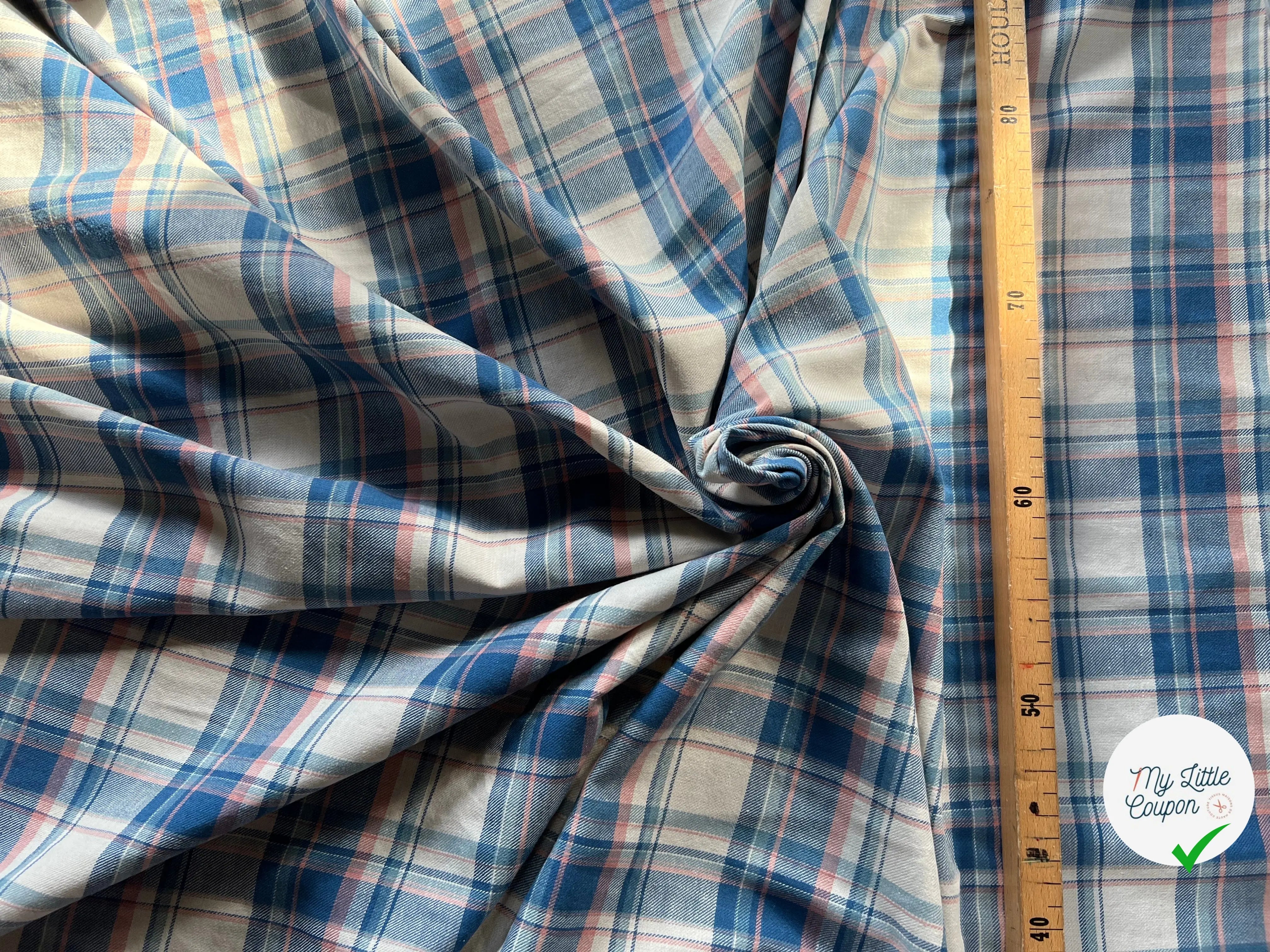 TISSU SERGÉ COTON CHEMISE ÉPAISSE CANADIAN STYLE - My Little Coupon