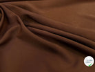 TISSU SERGÉ FLUIDE MARRON FONCÉ - My Little Coupon
