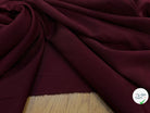 TISSU SERGÉ FLUIDE ROUGE BORDEAU - My Little Coupon