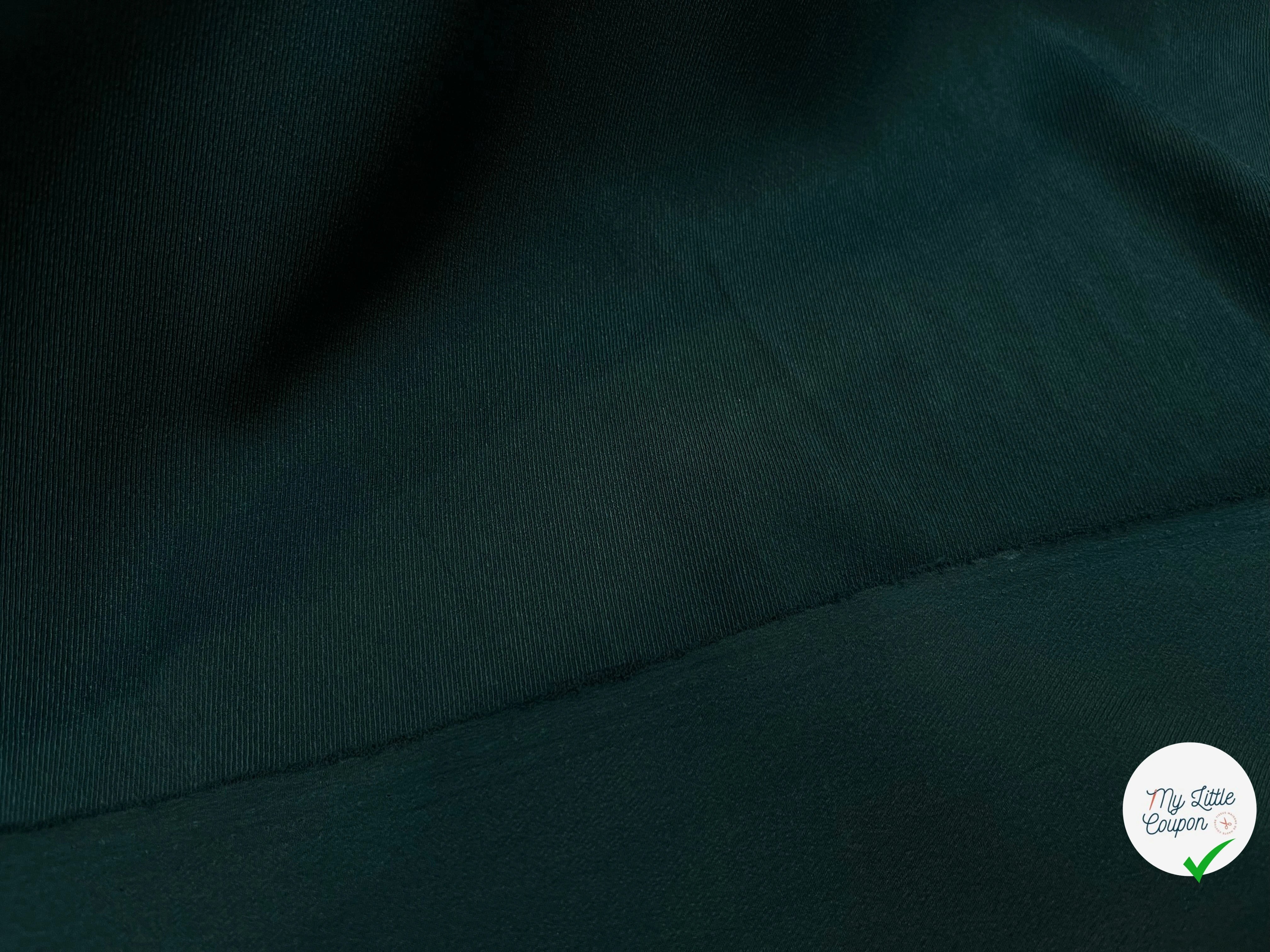 TISSU SERGÉ FLUIDE VERT SAPIN - My Little Coupon