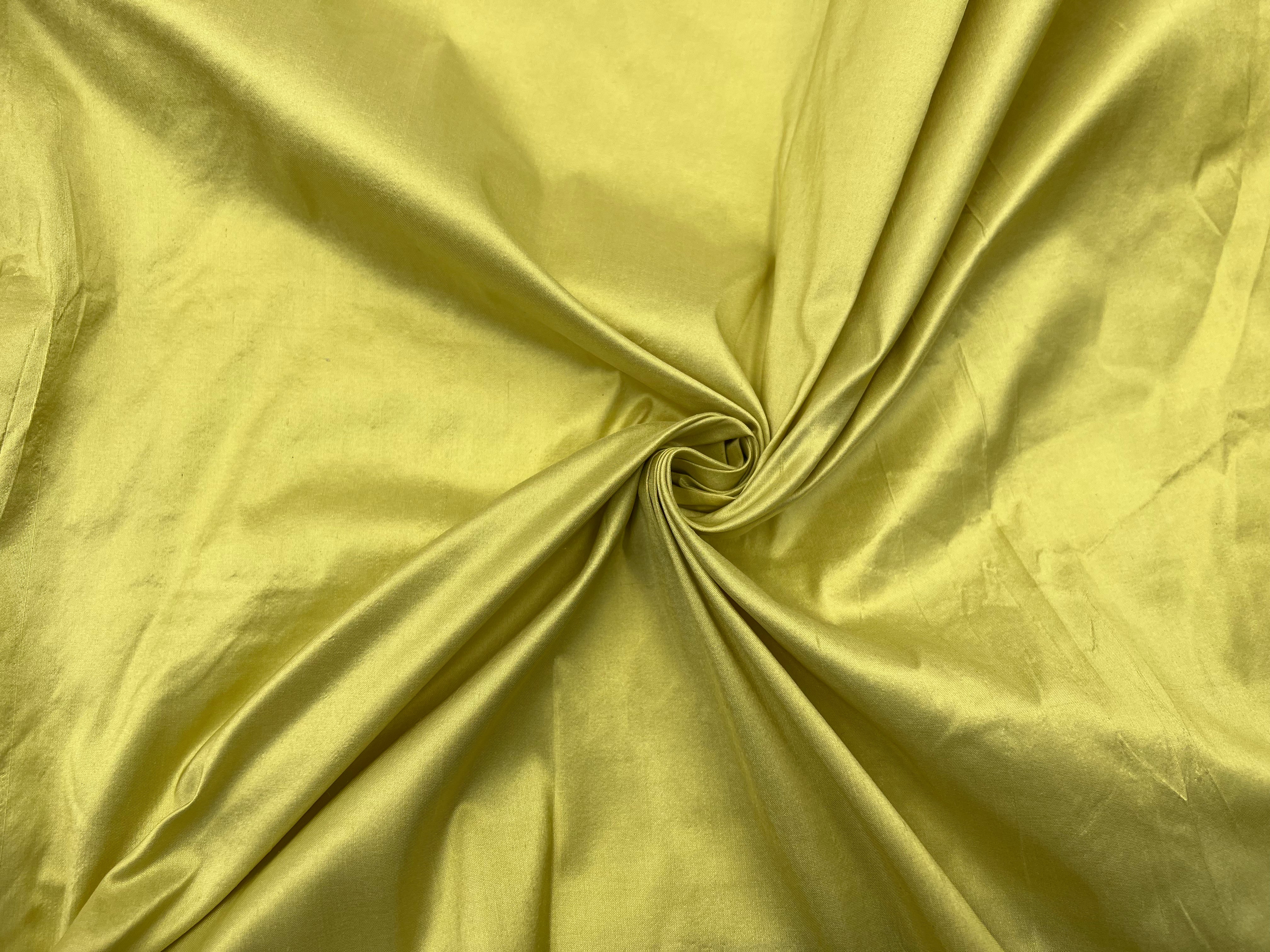 TISSU SOIE SAUVAGE JAUNE D'OR MSO