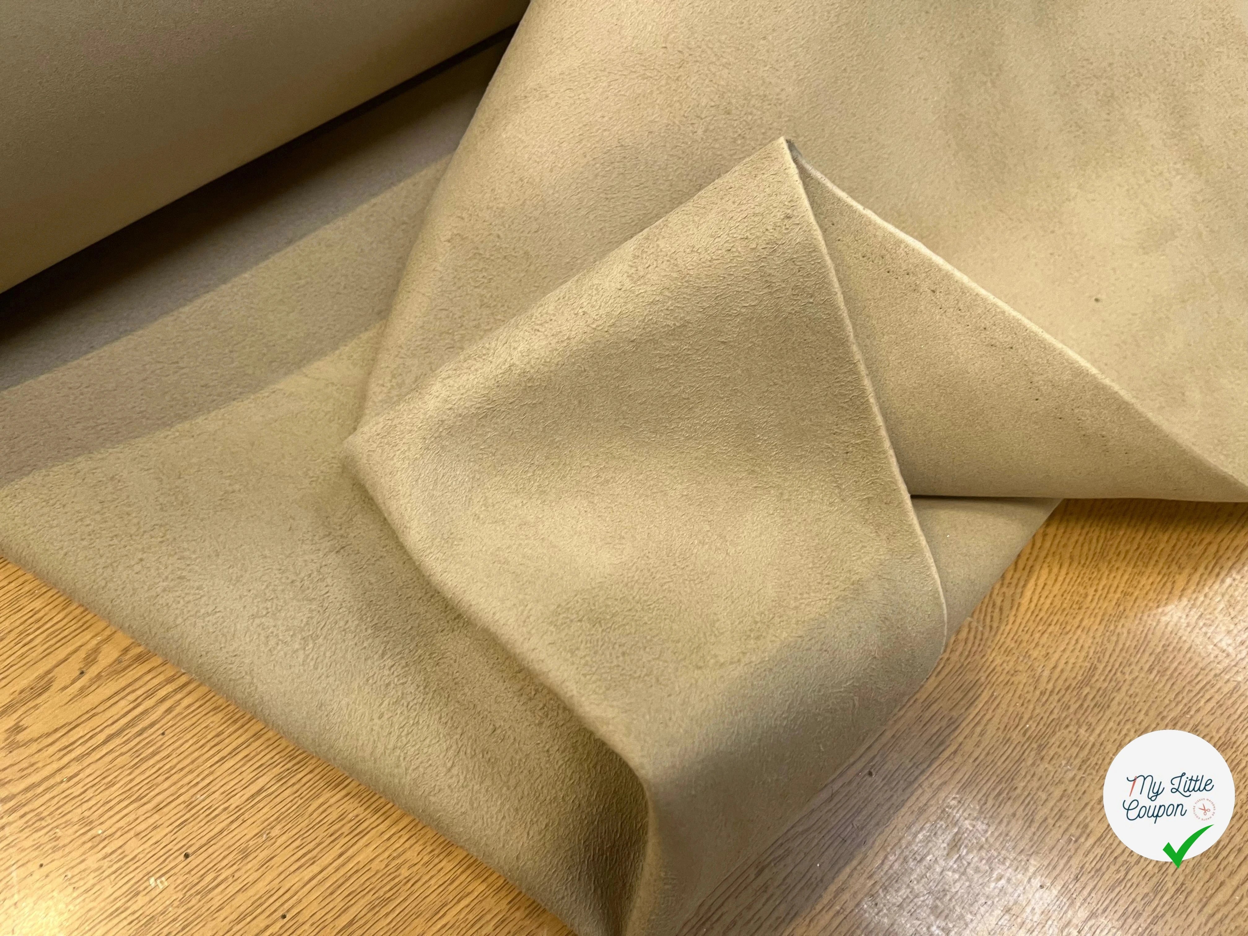 TISSU SUEDE TRÈS RIGIDE ASPECT DAIM GINGER - My Little Coupon