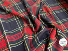 TISSU TARTAN CARREAUX POLYVISCOSE STRETCH - My Little Coupon