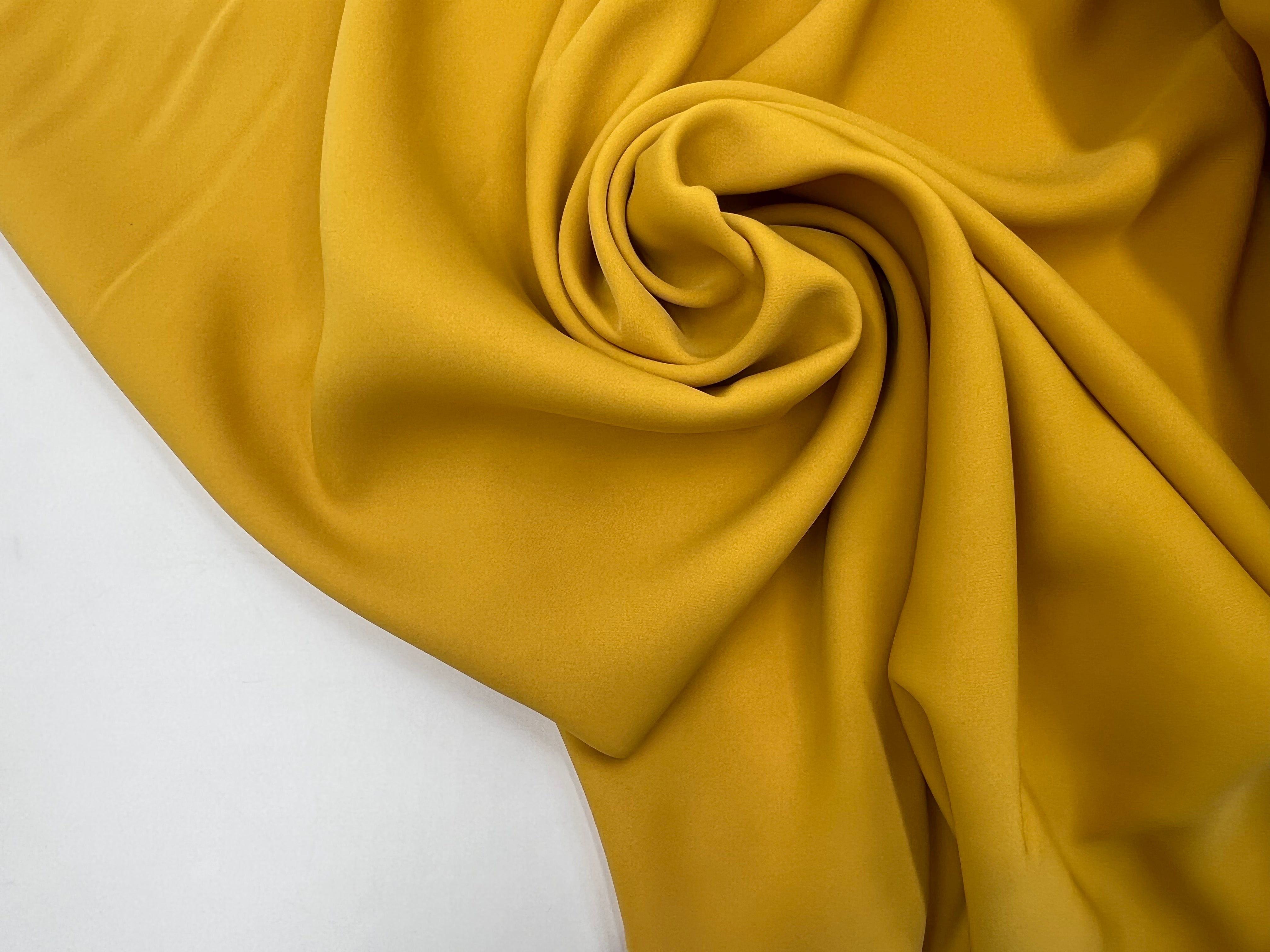 TISSU TECHNO CADY FLUIDE JAUNE OCRE MSO