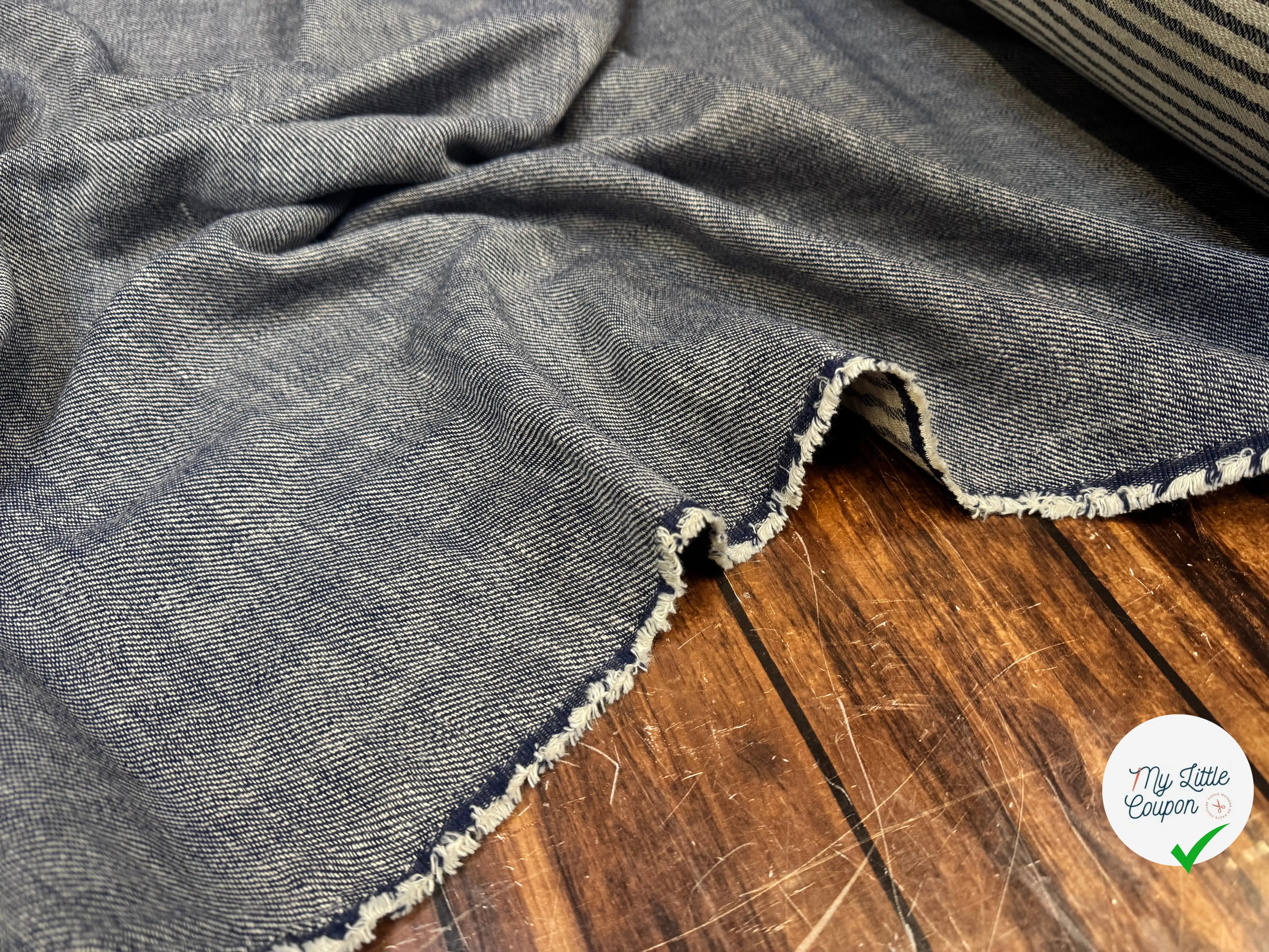 TISSU TWILL NORVEGE RAYE - My Little Coupon