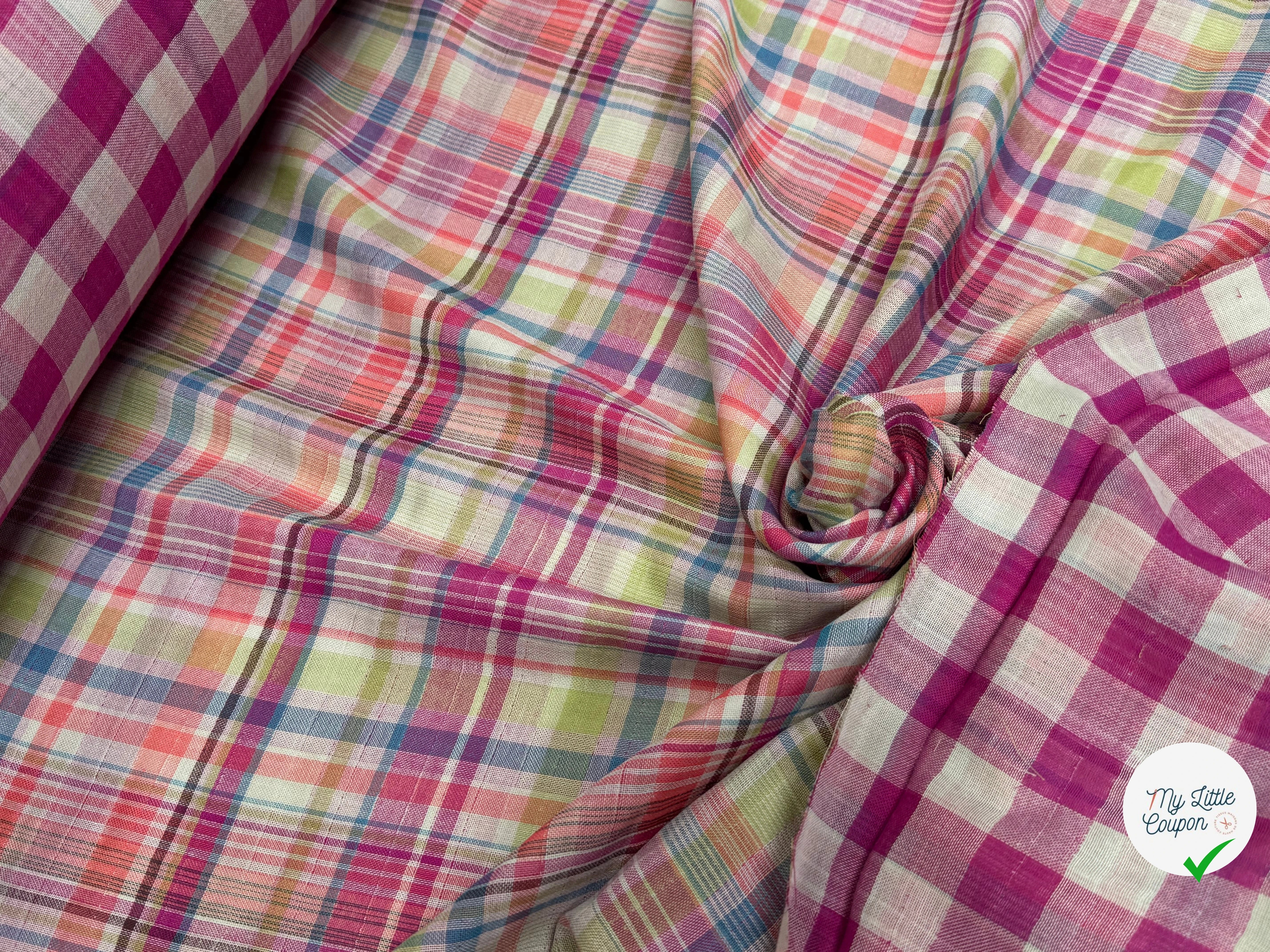 TISSU VICHY REVERSIBLE PRINCE DE GALLE - My Little Coupon