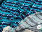 TISSU VISCOSE ÉLASTHANNE IMPRIMÉ TARTAN PUNGI TOPO TARTAN - My Little Coupon