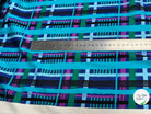 TISSU VISCOSE ÉLASTHANNE IMPRIMÉ TARTAN PUNGI TOPO TARTAN - My Little Coupon