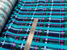 TISSU VISCOSE ÉLASTHANNE IMPRIMÉ TARTAN PUNGI TOPO TARTAN - My Little Coupon