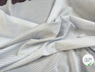 TISSU VOILE IMPRIMÉ RAYURES BLEUES - My Little Coupon