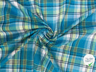TISSUS MADRAS CARREAUX BLEU - My Little Coupon