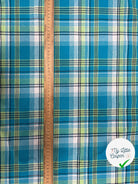 TISSUS MADRAS CARREAUX BLEU - My Little Coupon