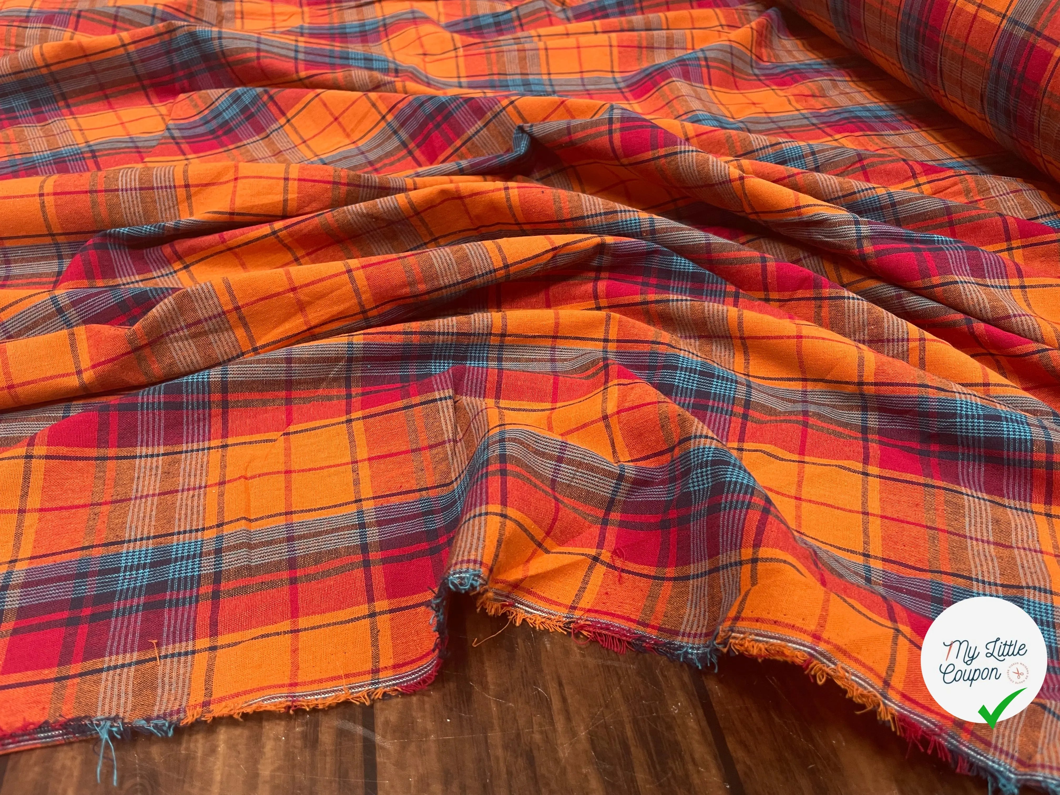 TISSUS MADRAS CARREAUX - My Little Coupon
