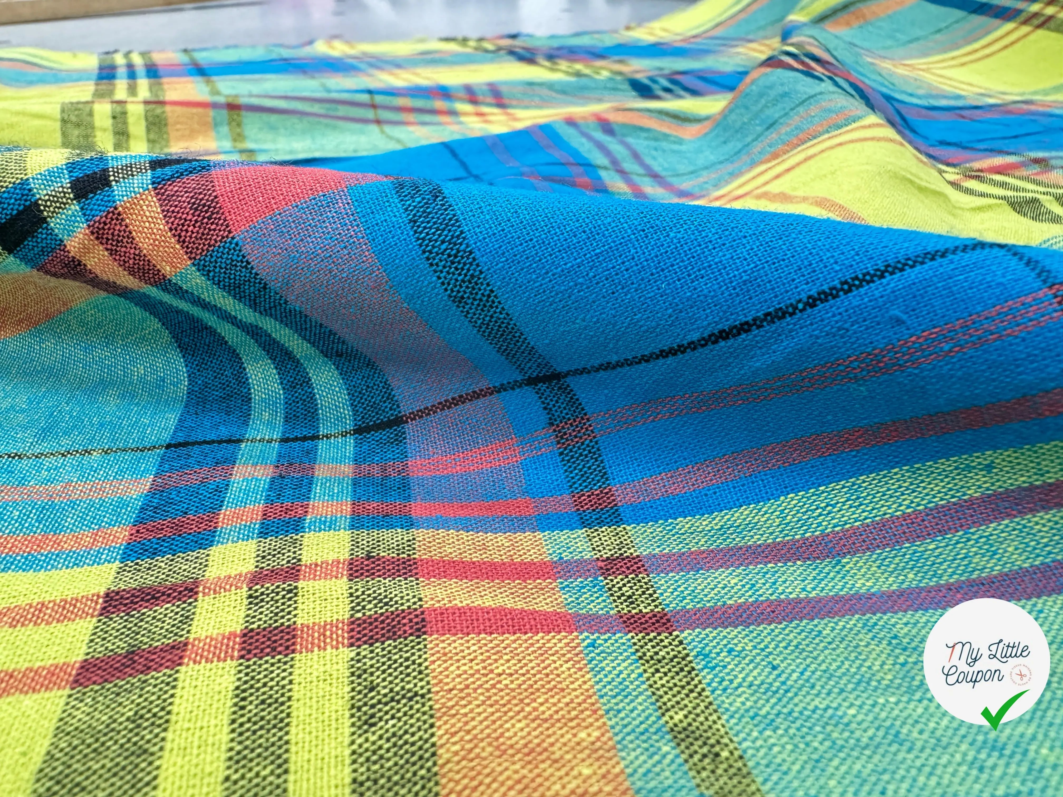 TISSUS MADRAS CARREAUX - My Little Coupon