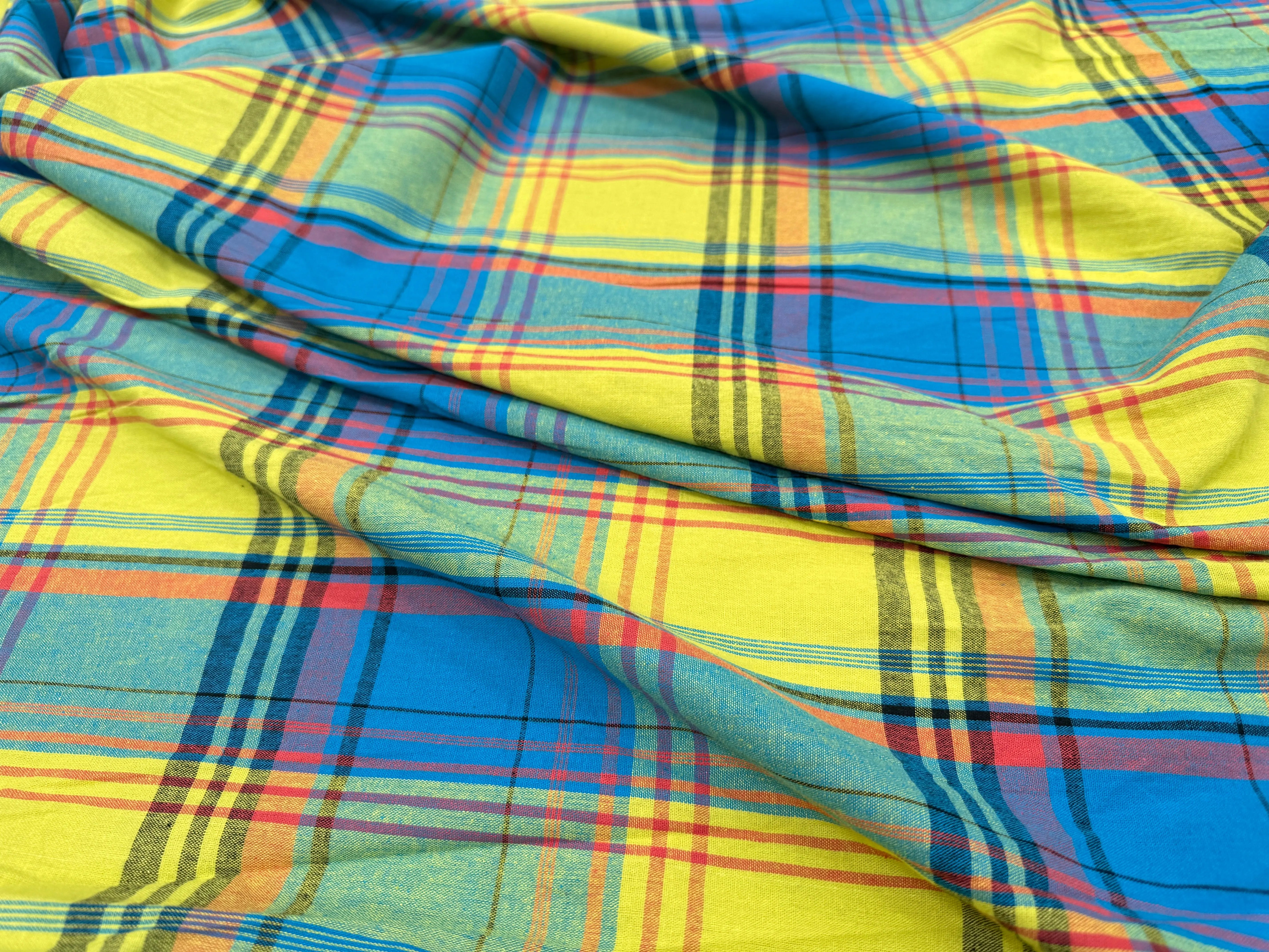 TISSUS MADRAS CARREAUX - My Little Coupon