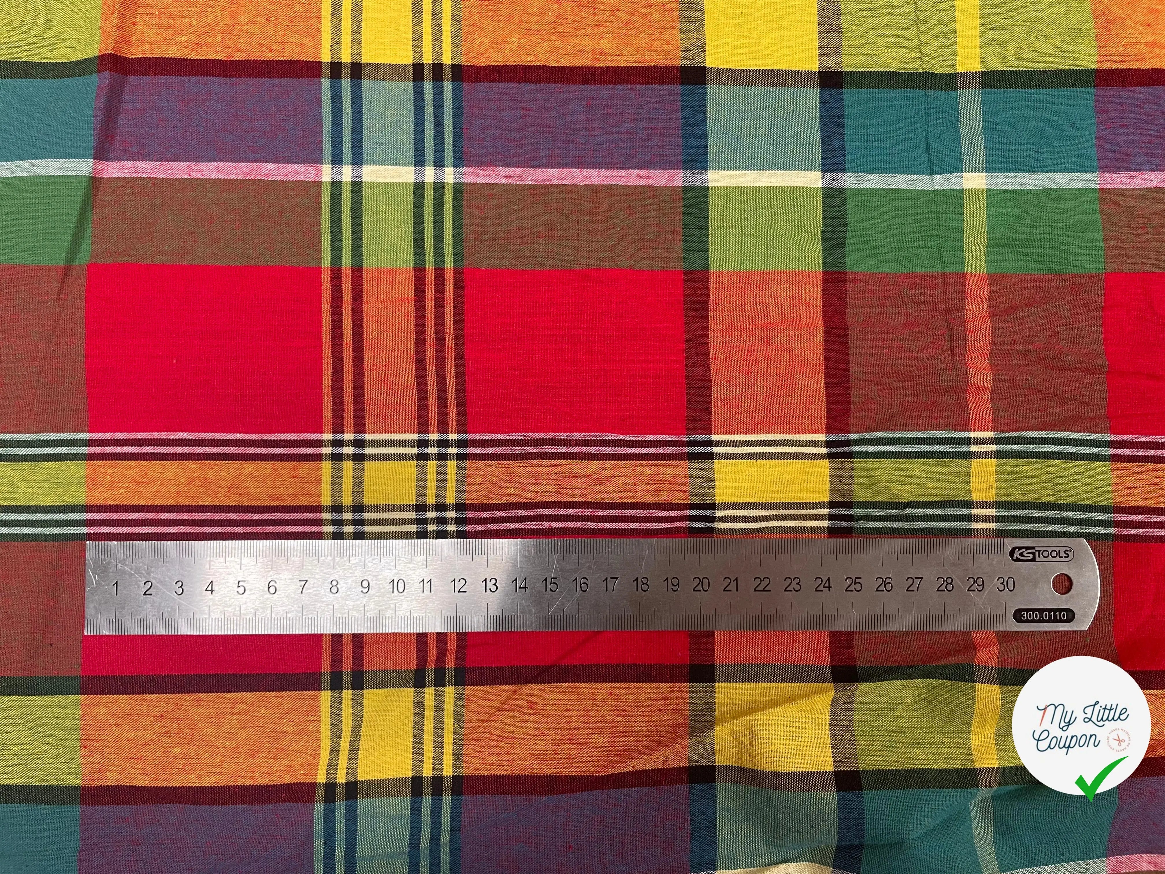 TISSUS MADRAS CARREAUX - My Little Coupon