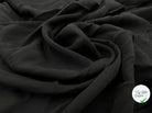 TOILE À BEURRE CRÉPÉE NOIR FLUIDE - My Little Coupon - tissu - coudre