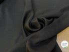 TOILE COTON ÉFFET PIQUÉ LÉGÈREMENT SATINÉ COUTURE NOIR - My Little Coupon