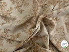 TOILE COTON GABRIELLE EFFET LIN PEANUT - My Little Coupon