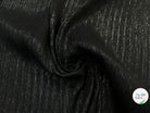 TOILE COTON LOURDE NOIR EFFET PLISSÉE BRILLANTE - My Little Coupon