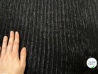 TOILE COTON LOURDE NOIR EFFET PLISSÉE BRILLANTE - My Little Coupon