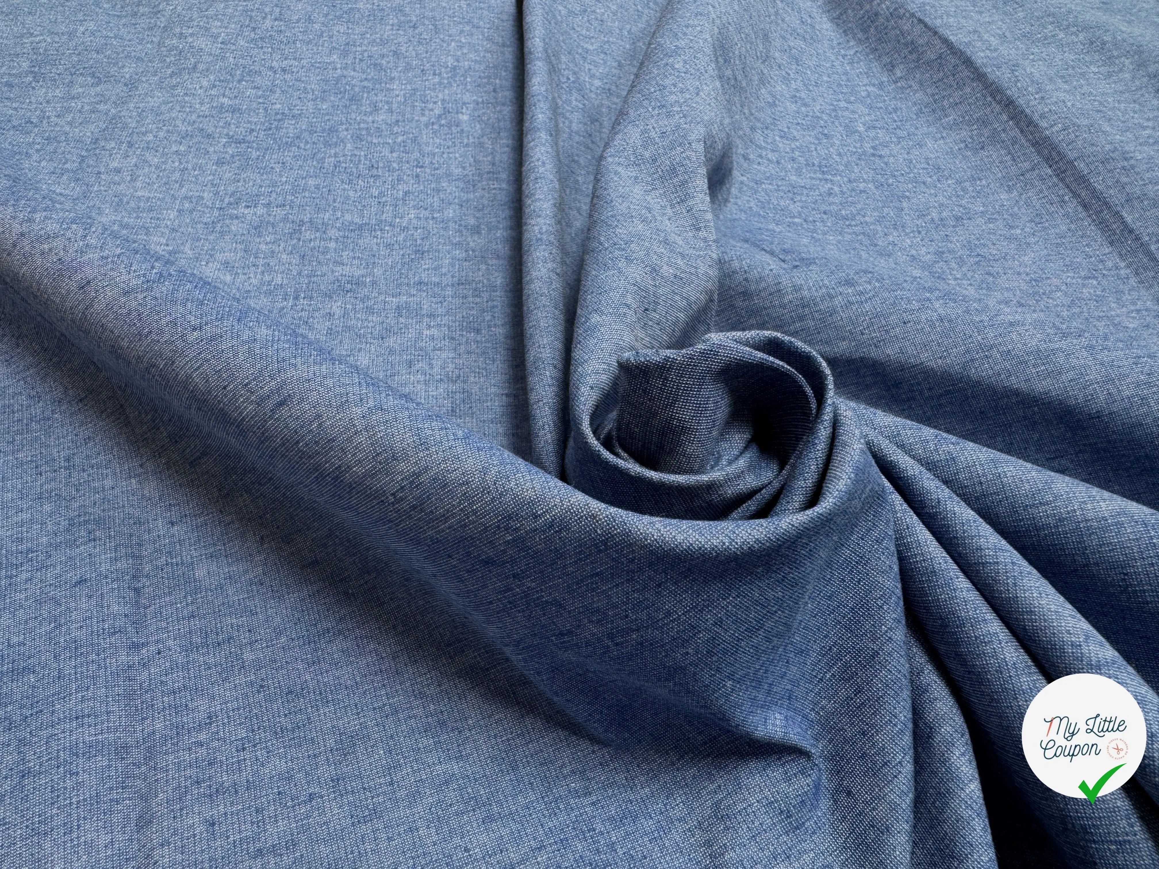TOILE COTON LYOCELL FACON DENIM - My Little Coupon