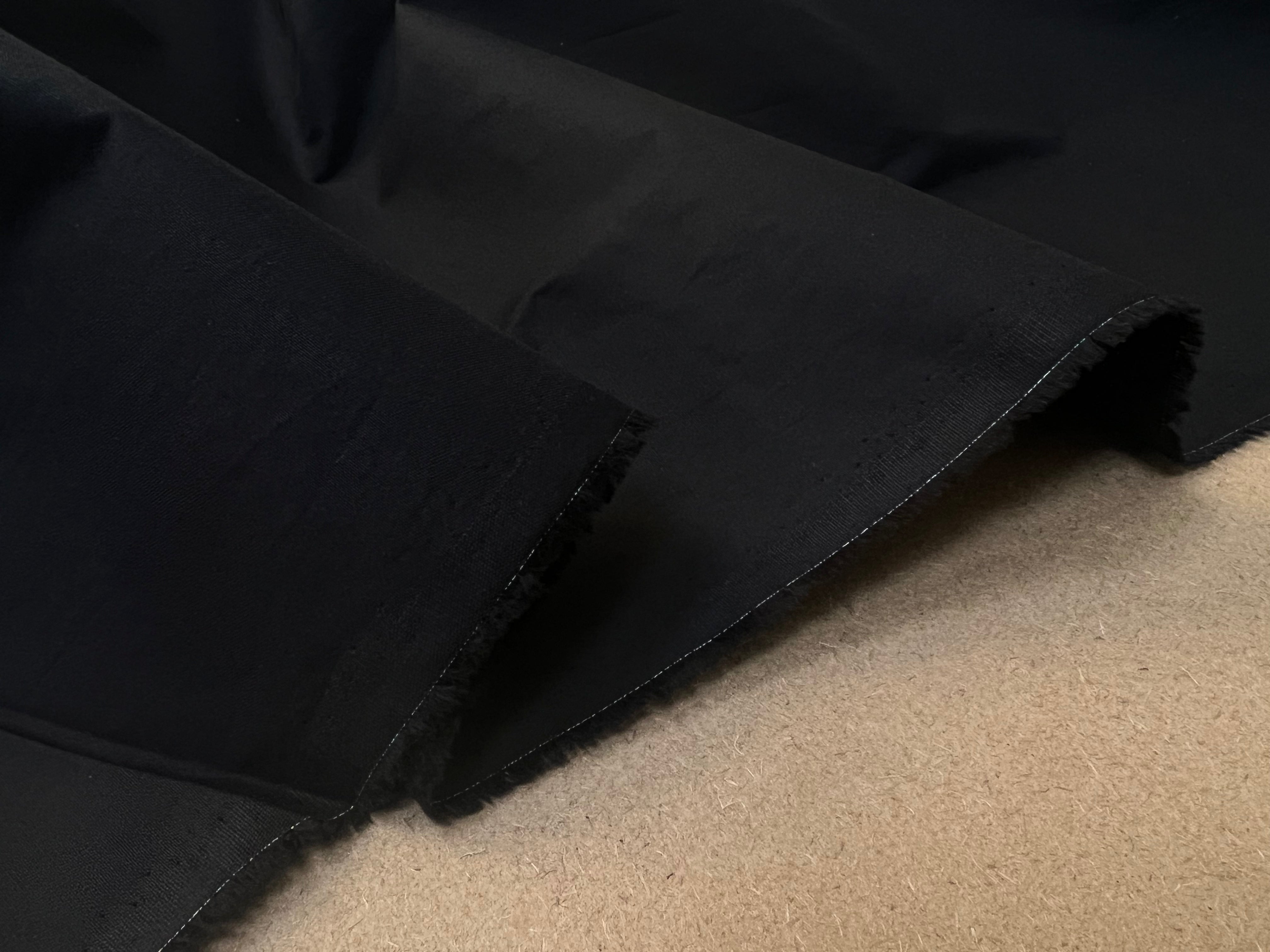 TOILE CRAQUANTE DE COTON NOIR - My Little Coupon