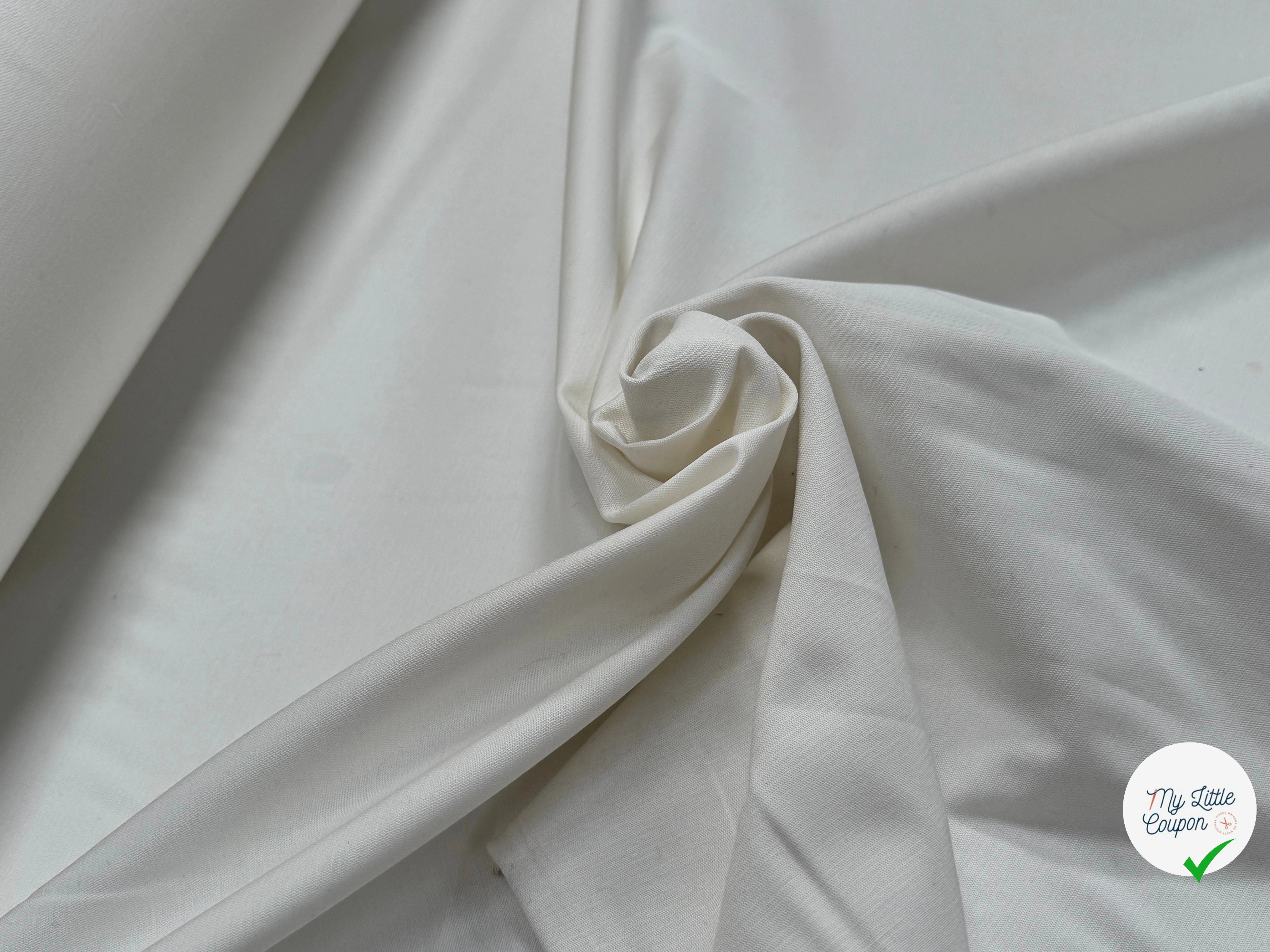 TOILE DE COTON BELLE TENUE BLANC CASSÉ - My Little Coupon