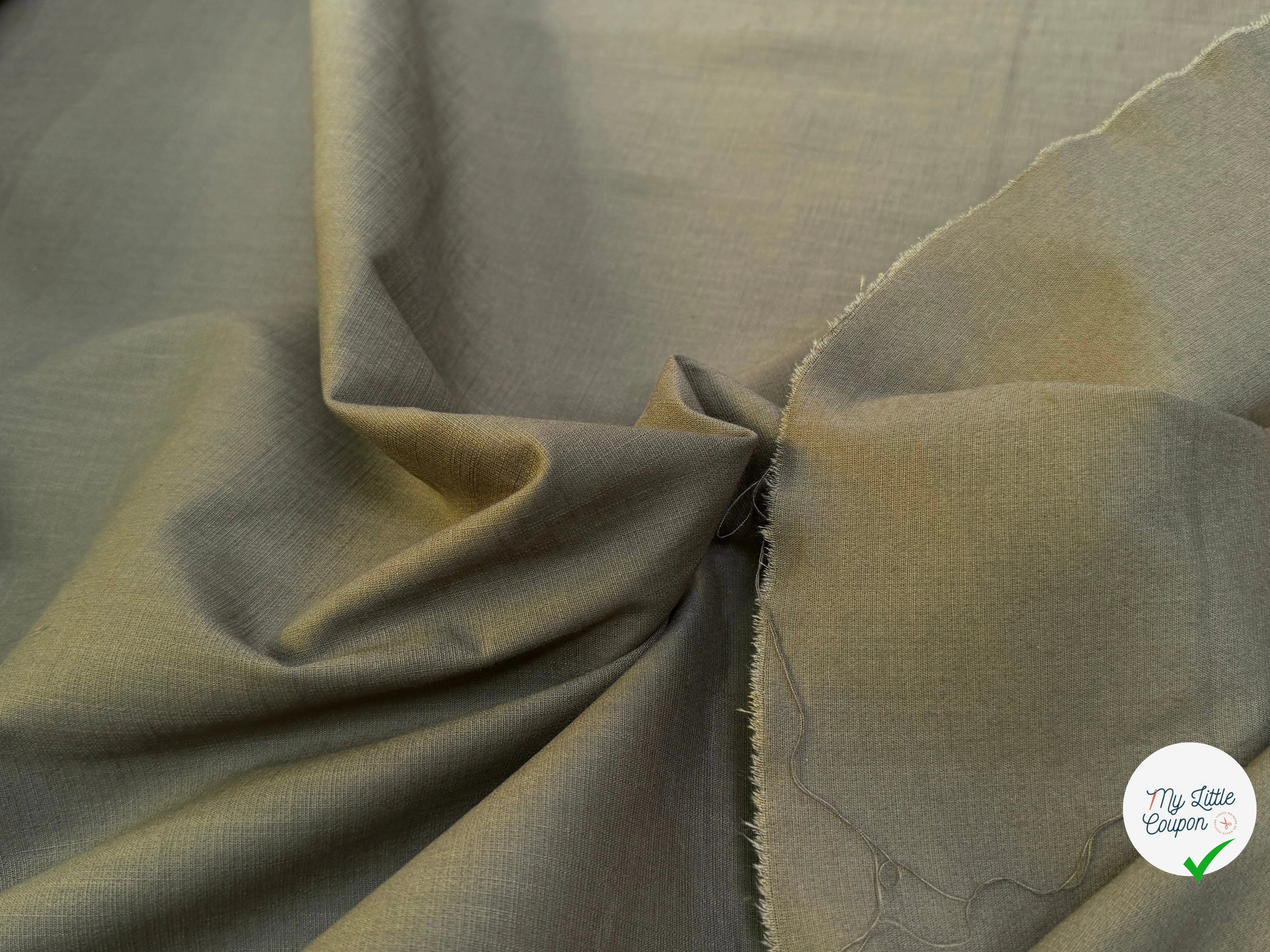 TOILE DE COTON BELLE TENUE OLIVE COUTURE - My Little Coupon