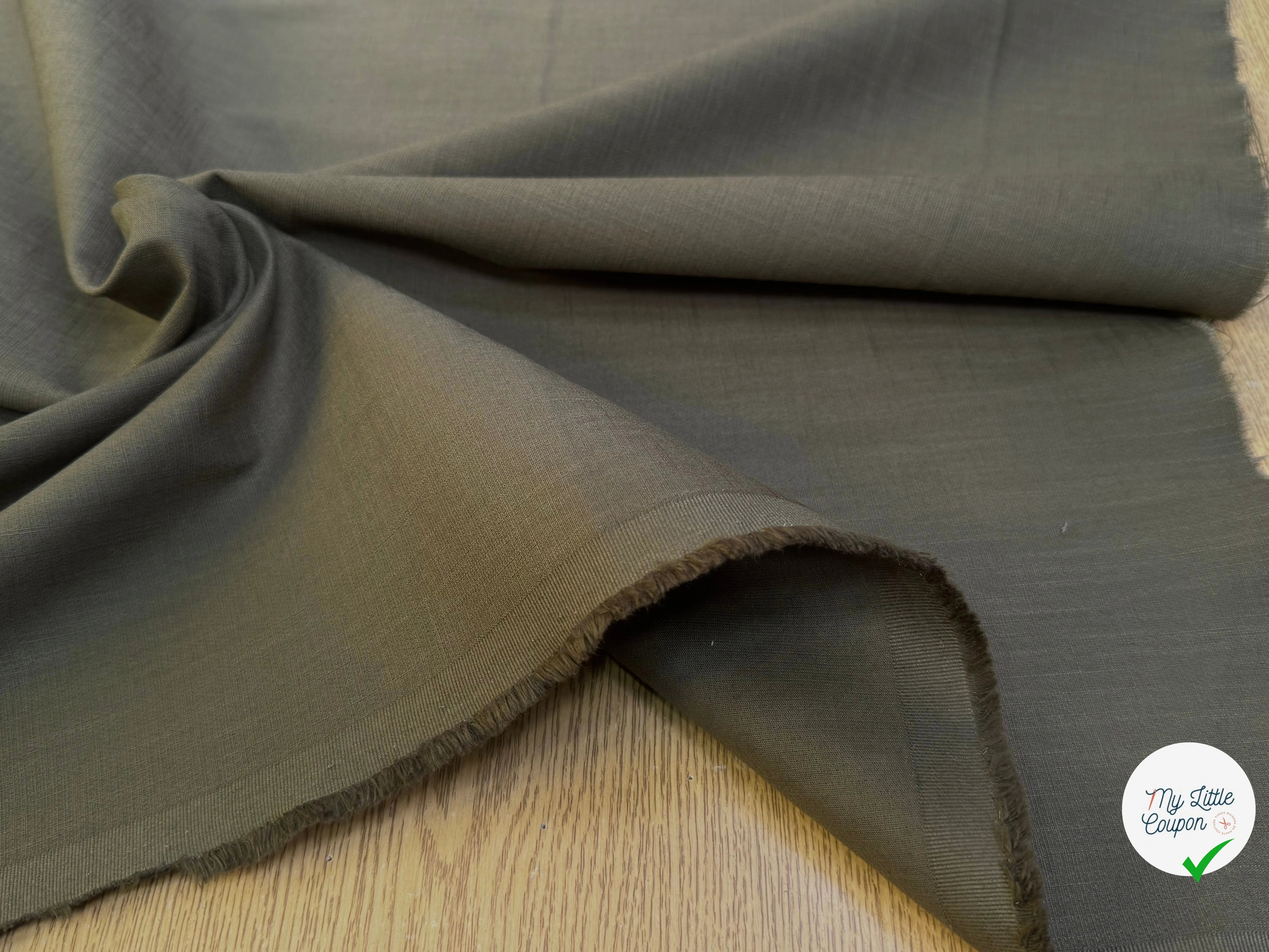 TOILE DE COTON BELLE TENUE OLIVE COUTURE - My Little Coupon