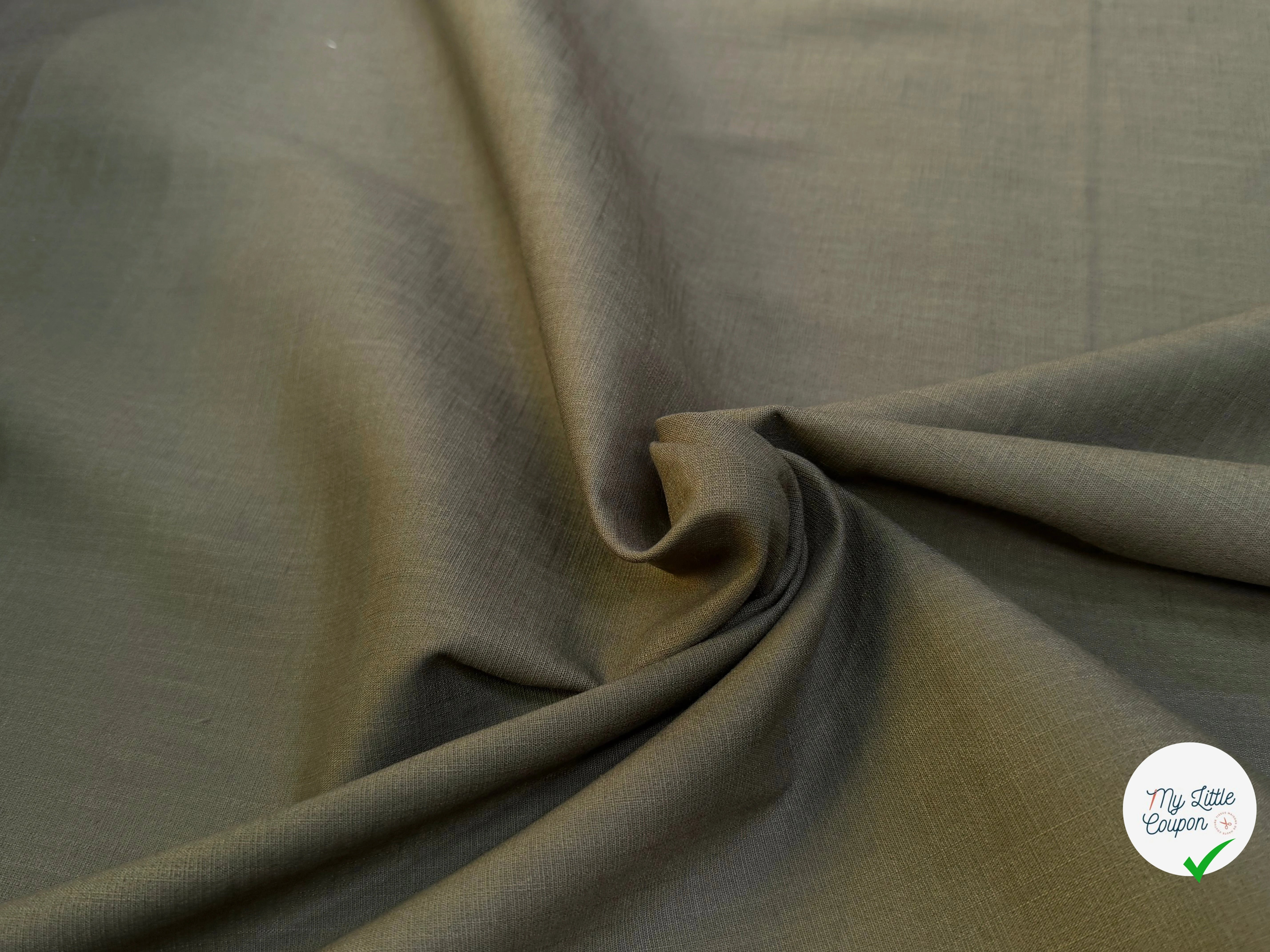 TOILE DE COTON BELLE TENUE OLIVE COUTURE - My Little Coupon