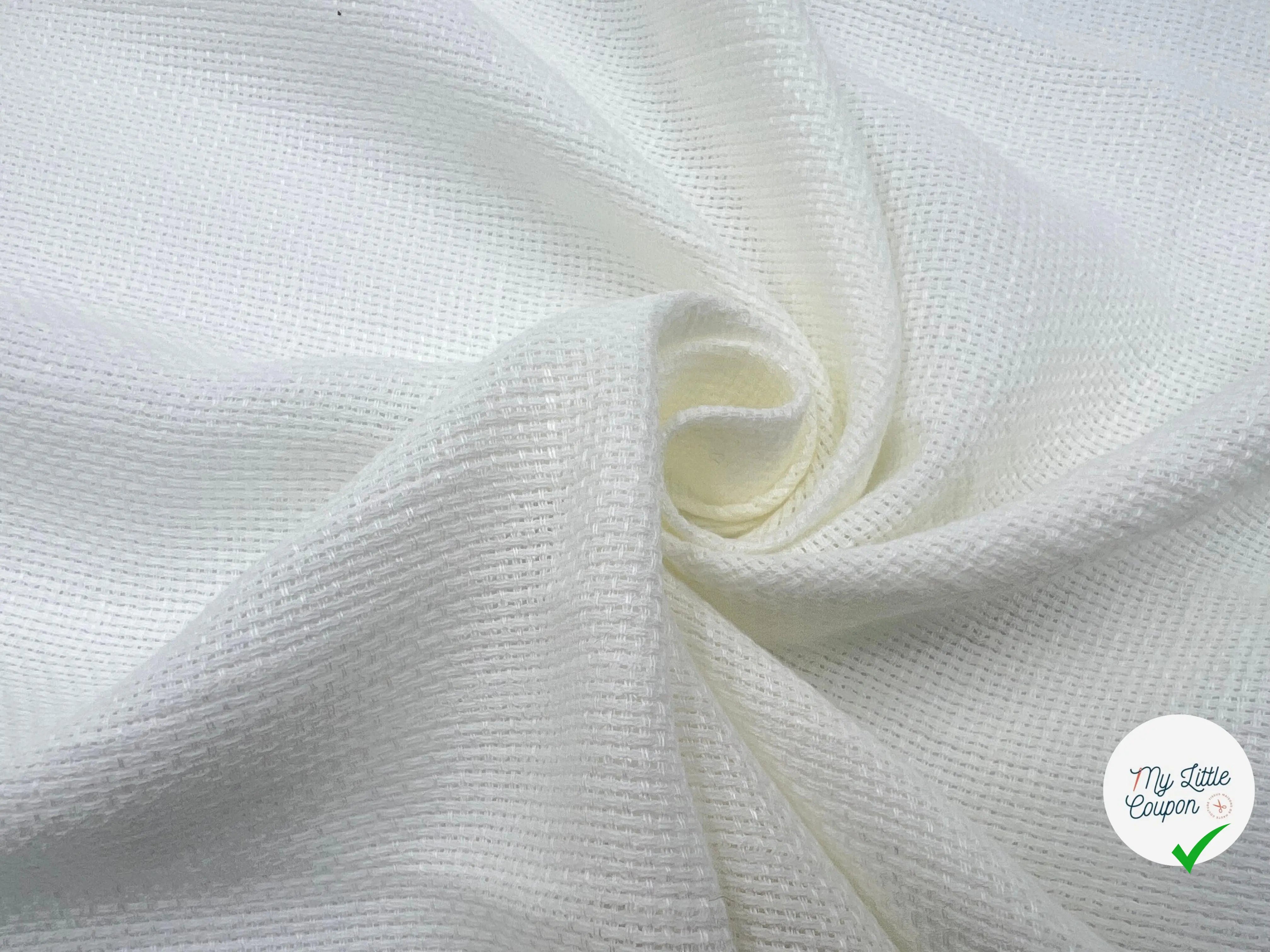 TOILE DE COTON BLANCHE ARMATURE TOILE À BEURRE - My Little Coupon - tissu - coudre