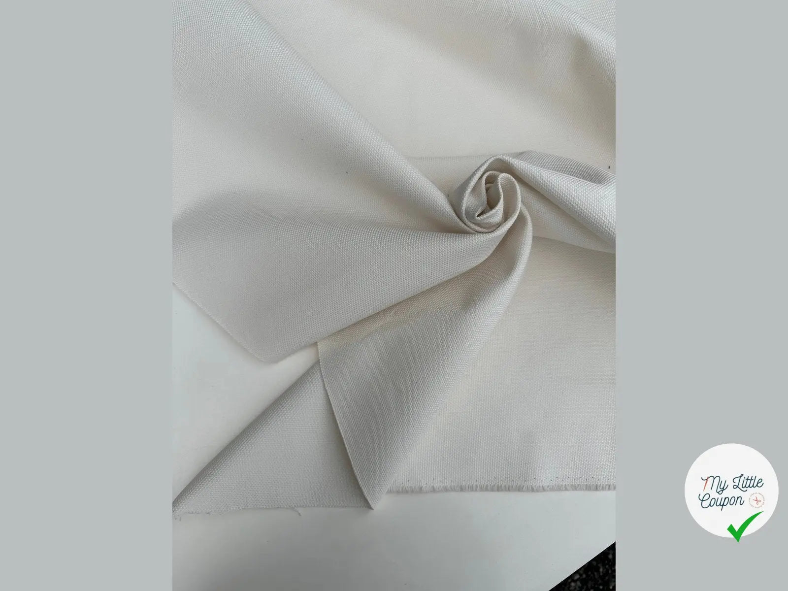 TOILE DE COTON CAVIAR CANVASS BLANC CASSE MSO