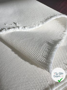 TOILE DE COTON CAVIAR QUALITE COUTURE BLANC MSO