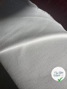 TOILE DE COTON CAVIAR QUALITE COUTURE BLANC MSO