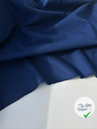 TOILE DE COTON CAVIAR QUALITE COUTURE BLEU MSO