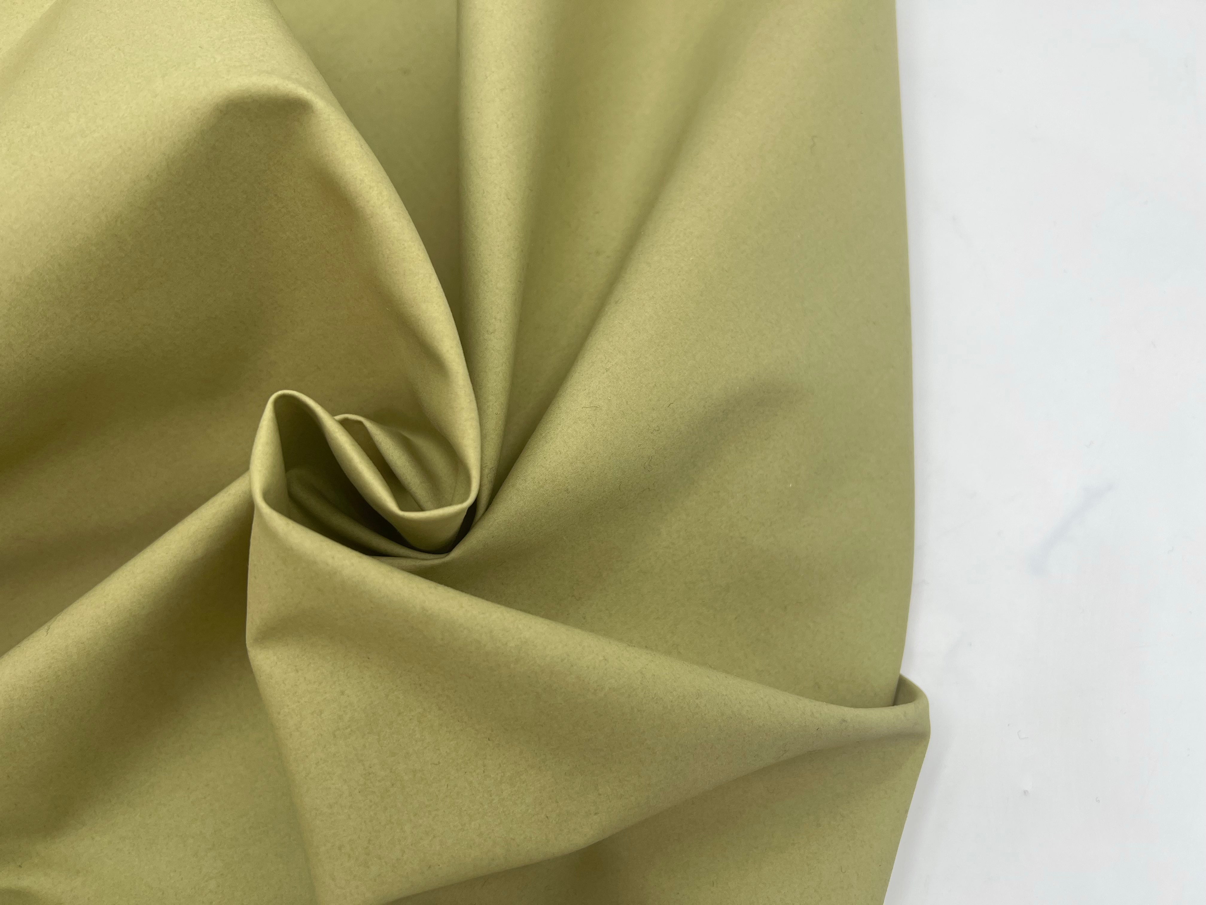 TOILE DE COTON CONTRECOLLÉ RÉVERSIBLE BLANC CASSÉ TILLEUL MSO