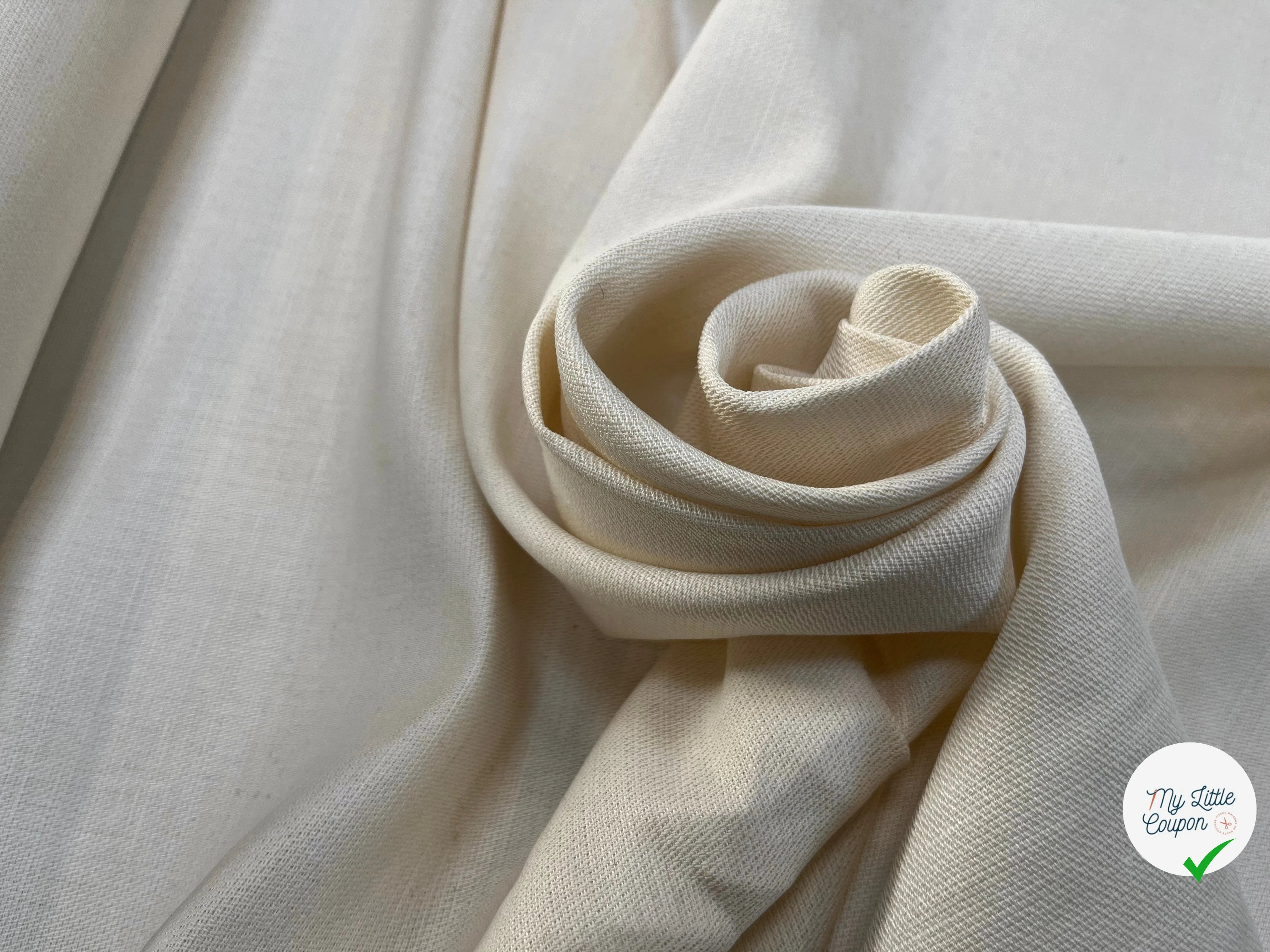 TOILE DE COTON ÉCRU 154CM - My Little Coupon